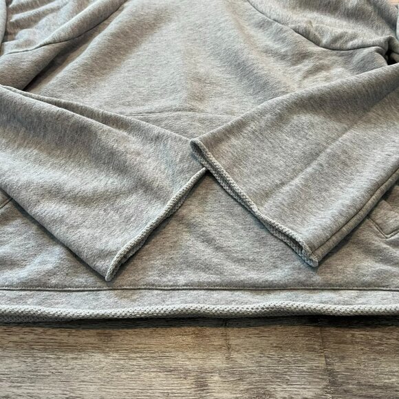 Athleta Swing French Terry Pullover Sweatshirt Hoodie, Light Gray, Large - Picture 6 of 10